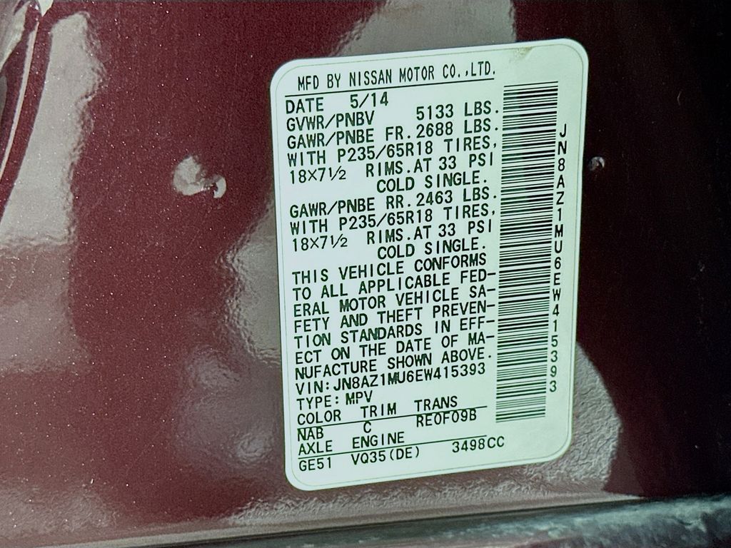 Thumbnail: 2014 Nissan Murano - 32