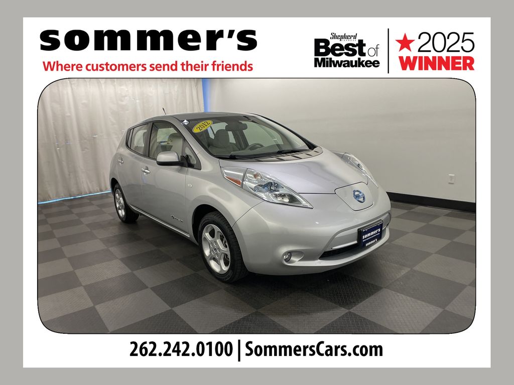 Brilliant Silver Metallic 2012 Nissan LEAF SL Hatchback Front-Wheel Drive Automatic