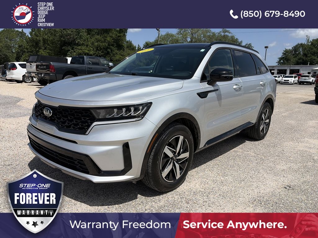 Sparkling Silver 2021 Kia Sorento SUV / Crossover Front-Wheel Drive 8-Speed Automatic