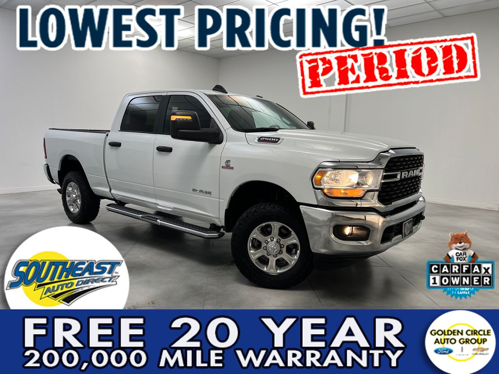 Bright White Clearcoat 2024 RAM 2500 Pickup Truck Four-Wheel Drive 6-Speed Automatic