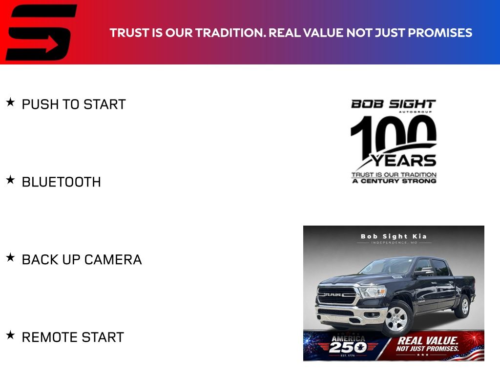 Used 2020 RAM Ram 1500 Pickup Big Horn/Lone Star with VIN 1C6SRFFT1LN171941 for sale in Kansas City