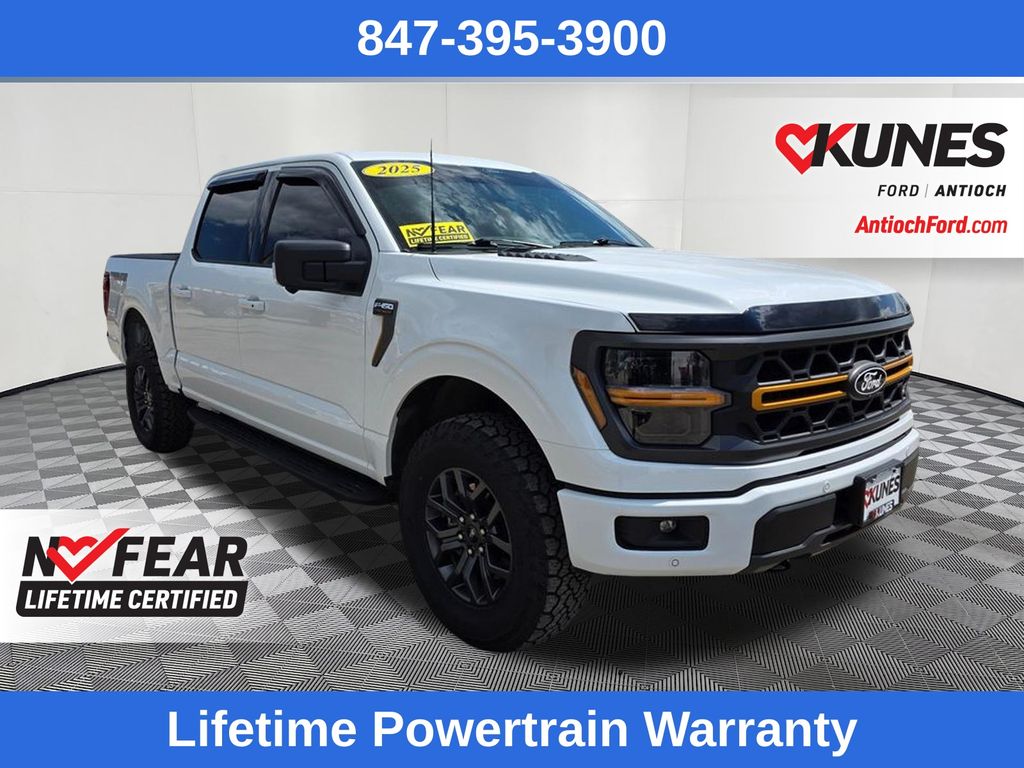 White 2025 Ford F-150 Pickup Truck Four-Wheel Drive Automatic