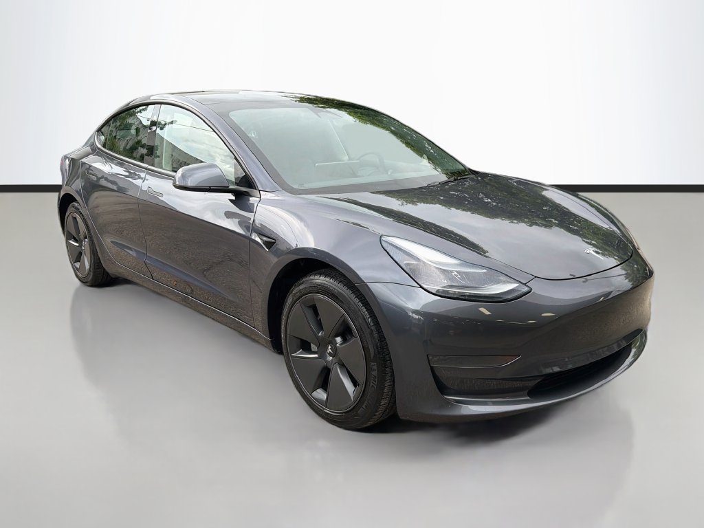 Midnight Silver Metallic 2023 Tesla Model 3 Sedan Rear-Wheel Drive 1-Speed Automatic