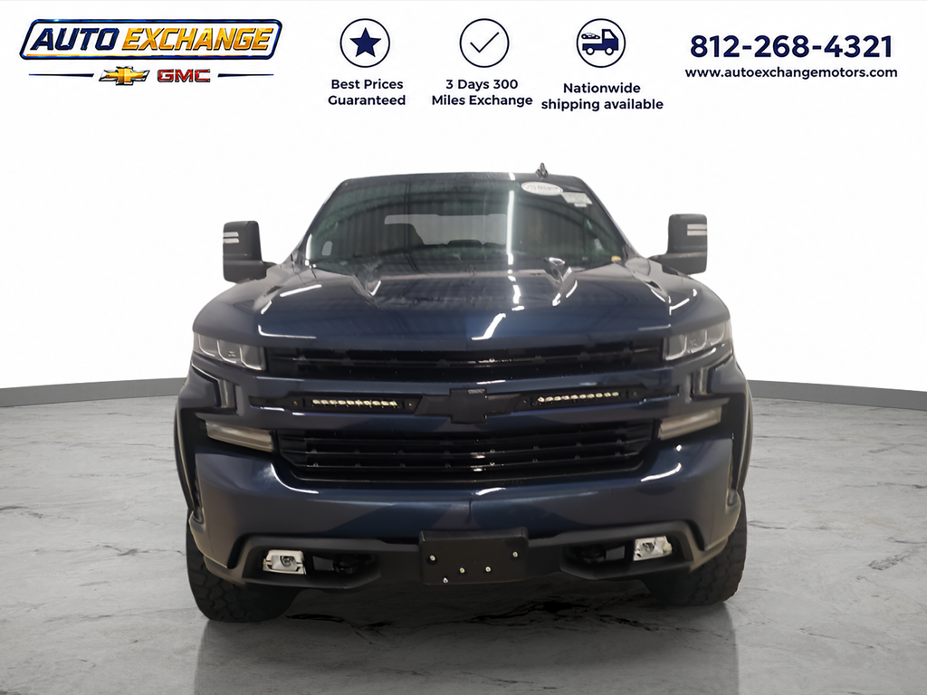 Northsky Blue Metallic 2021 Chevrolet Silverado 1500 Pickup Truck Four-Wheel Drive Automatic