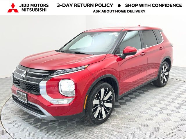 Red 2025 Mitsubishi Outlander SE FWD SUV / Crossover Front-Wheel Drive Continuously Variable Transmission