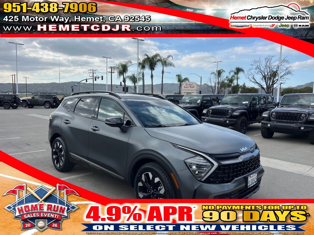 Shadow Matte Gray 2024 Kia Sportage Hybrid Plug-In X-Line AWD SUV / Crossover All-Wheel Drive 6-Speed Automatic