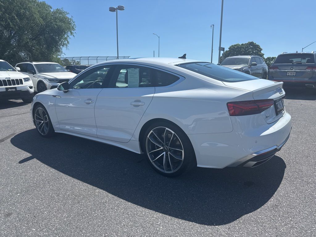 2023 Audi A5 Sportback 45 S line Premium Plus White at Audi Porsche Sewickley