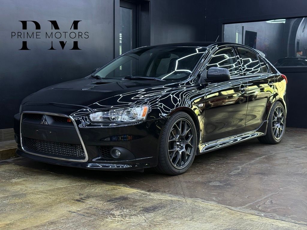 Black 2010 Mitsubishi Lancer Sportback Hatchback All-Wheel Drive 6-Speed Automatic