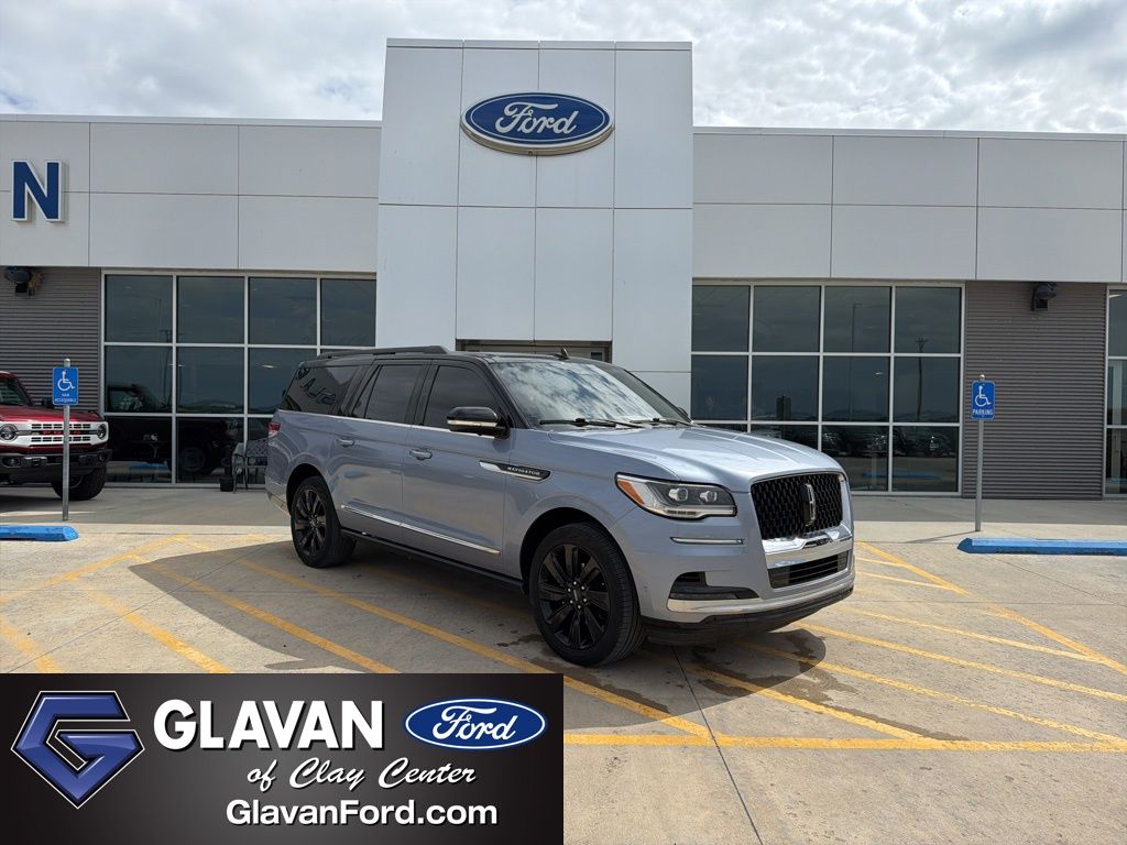 Crystal Blue Metallic 2023 Lincoln Navigator SUV / Crossover Four-Wheel Drive Automatic
