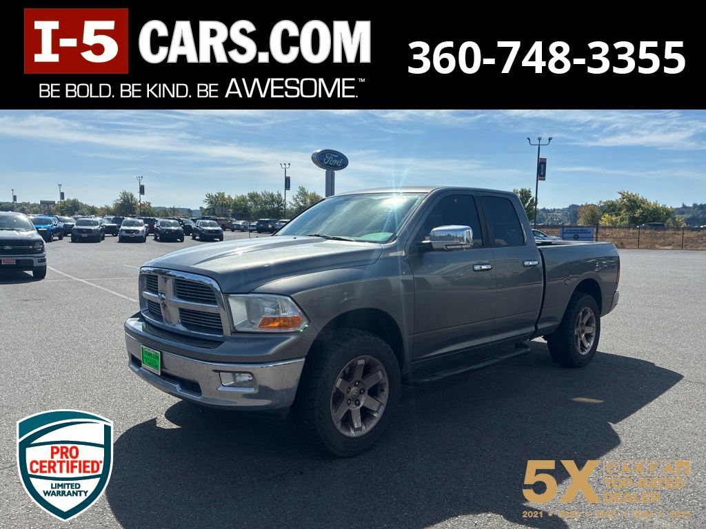 Mineral Gray Metallic Clearcoat/Light Graystone PC 2010 Dodge RAM 1500 Pickup Truck Four-Wheel Drive 5-Speed Automatic