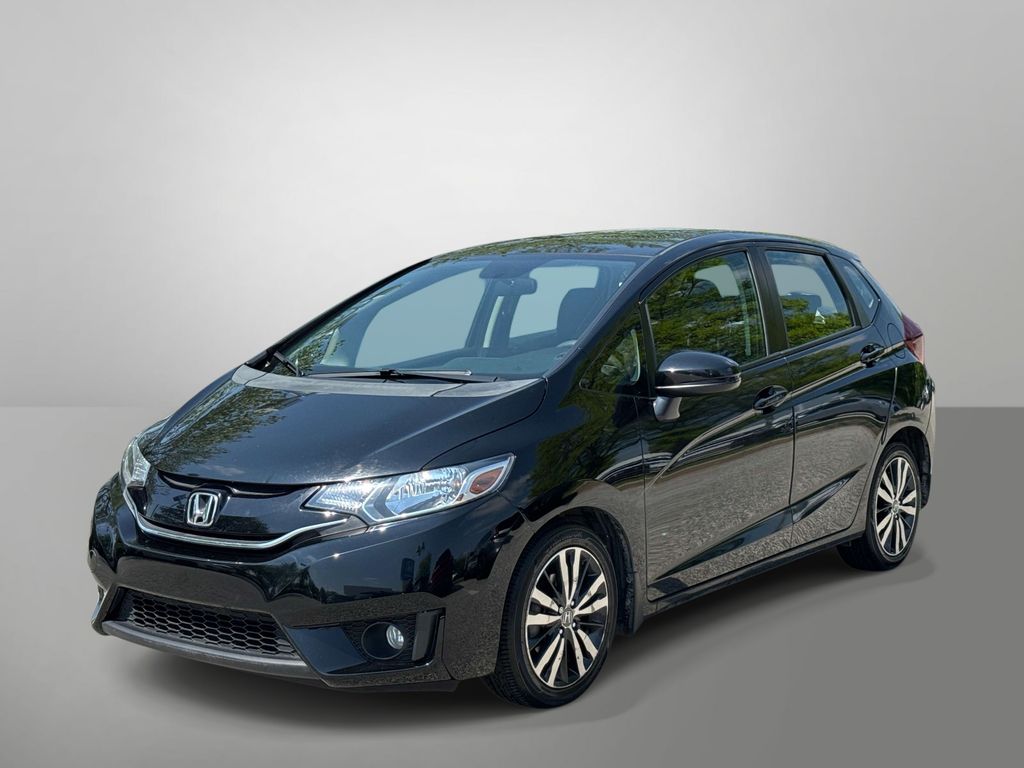 Black 2015 Honda Fit EX Hatchback Front-Wheel Drive Continuously Variable Transmission
