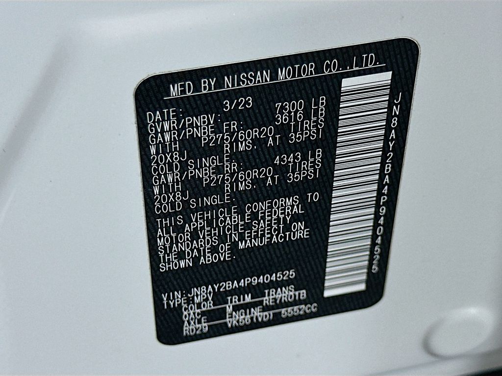 2023 Nissan Armada SL 31