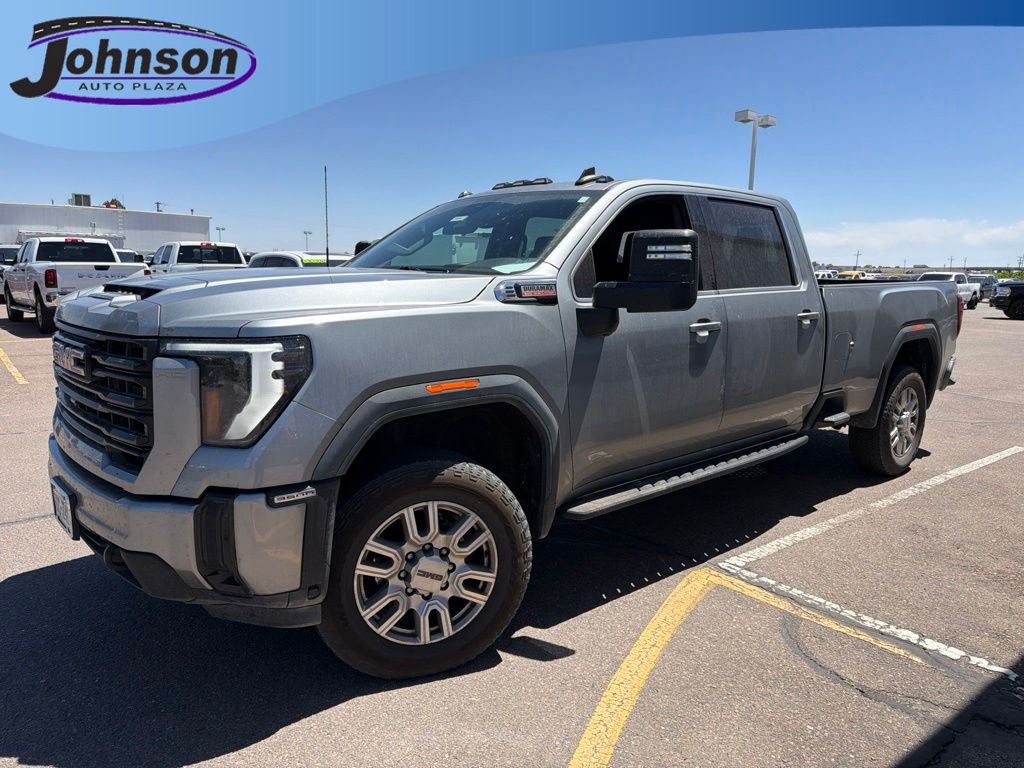Sterling Metallic 2024 GMC Sierra 3500HD SLE Crew Cab 4WD Pickup Truck Four-Wheel Drive Automatic