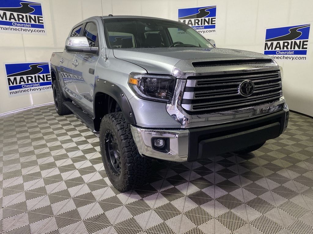 Silver Sky Metallic 2019 Toyota Tundra Pickup Truck Four-Wheel Drive 6-Speed Automatic