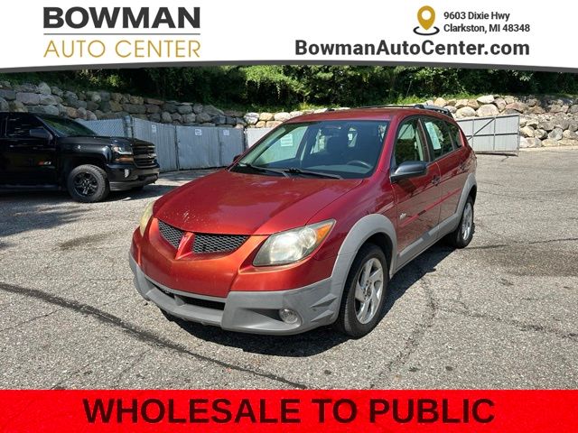 Maple Red Metallic 2003 Pontiac Vibe Hatchback Front-Wheel Drive 4-Speed Automatic Overdrive