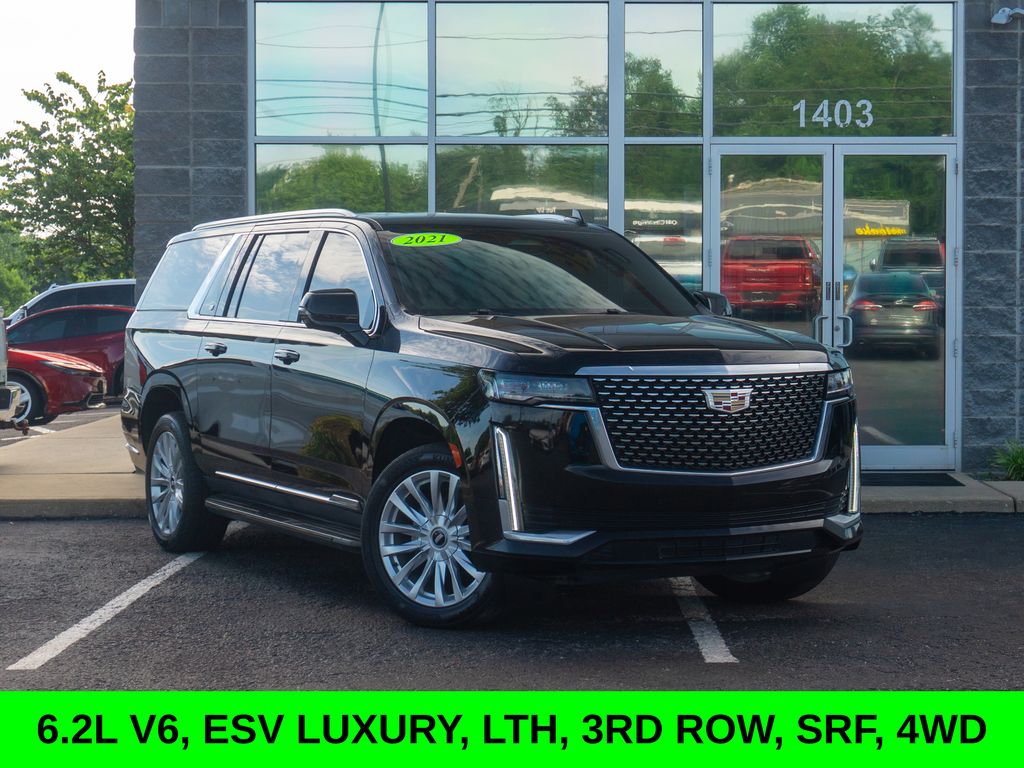 Black Raven 2021 Cadillac Escalade ESV Luxury AWD SUV / Crossover Four-Wheel Drive