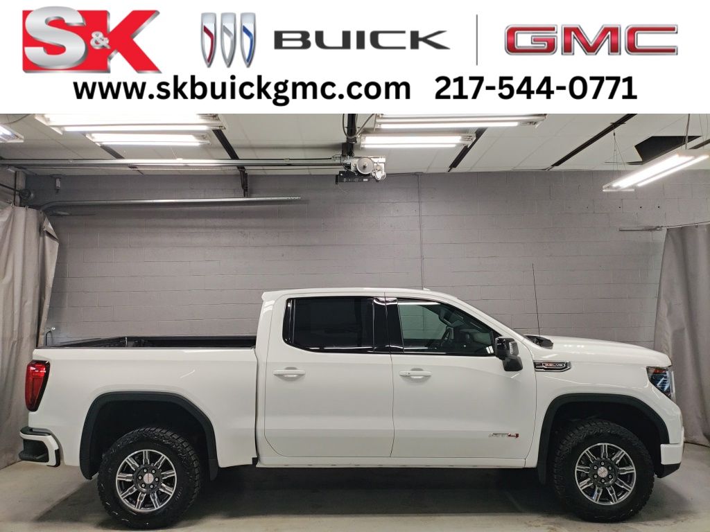 Summit White 2025 GMC Sierra 1500 Pickup Truck Four-Wheel Drive Automatic