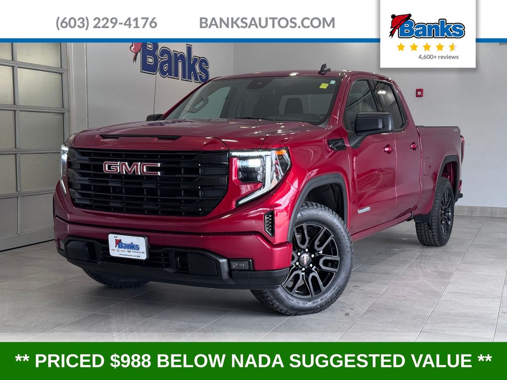 Volcanic Red 2023 GMC Sierra 1500 Pickup Truck Four-Wheel Drive 8-Speed Automatic