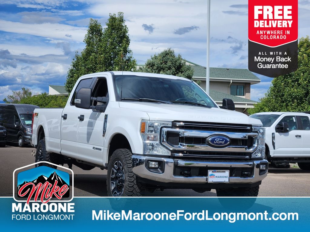 White 2022 Ford F-350 Super Duty Pickup Truck Four-Wheel Drive Automatic