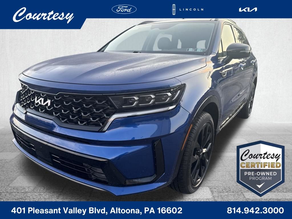 Sapphire Blue 2023 Kia Sorento SUV / Crossover All-Wheel Drive 8-Speed Dual Clutch