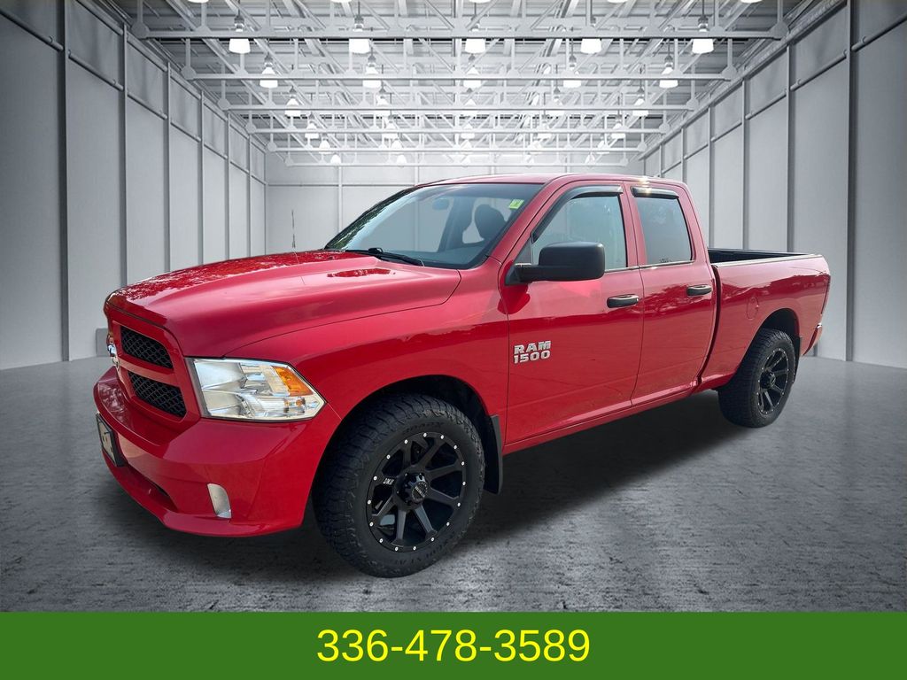 Flame Red Clearcoat 2018 RAM 1500 Pickup Truck Four-Wheel Drive 8-Speed Automatic