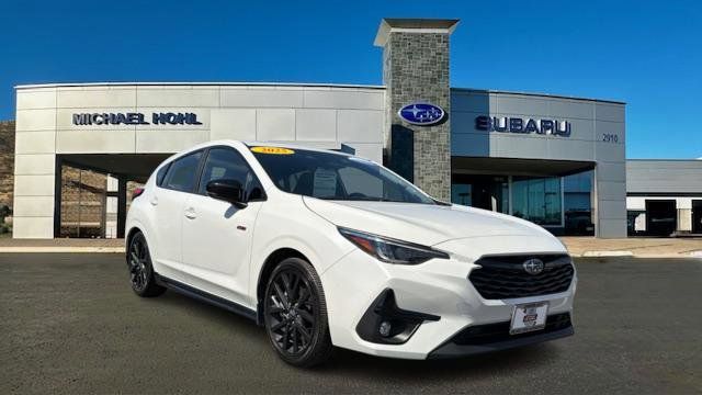 Crystal White Pearl 2025 Subaru Impreza RS AWD Wagon All-Wheel Drive Continuously Variable Transmission