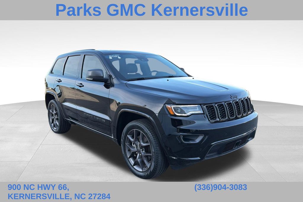 Diamond Black 2021 Jeep Grand Cherokee SUV / Crossover Four-Wheel Drive 8-Speed Automatic