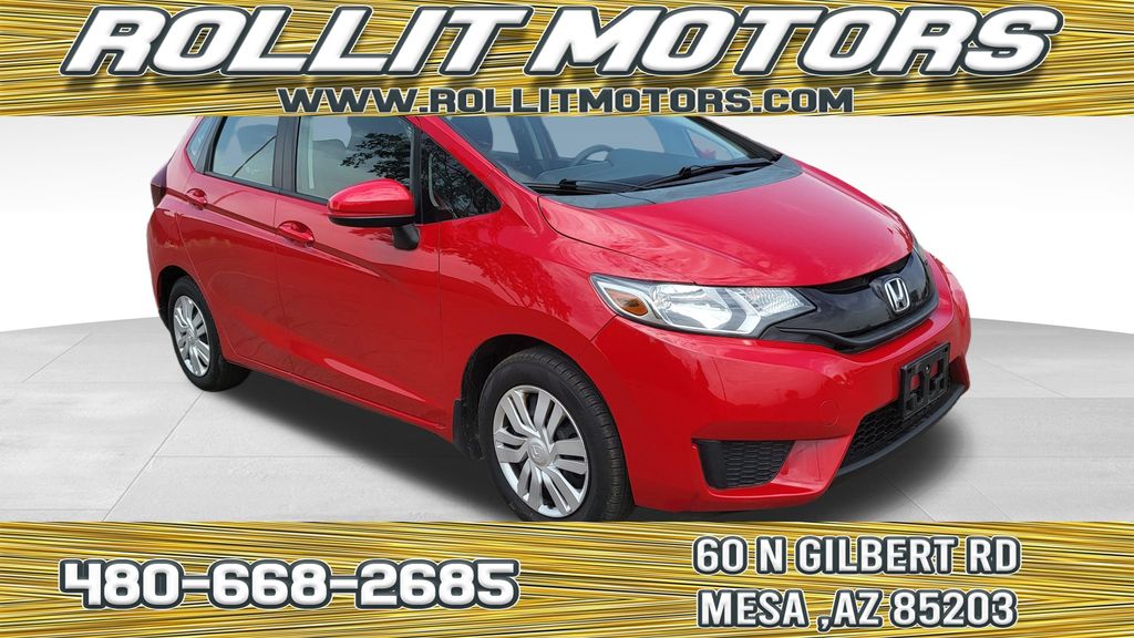Milano Red 2015 Honda Fit Hatchback Front-Wheel Drive Continuously Variable Transmission