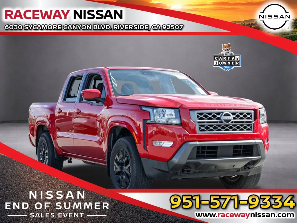 Red Alert 2023 Nissan Frontier Pickup Truck Four-Wheel Drive 9-Speed Automatic
