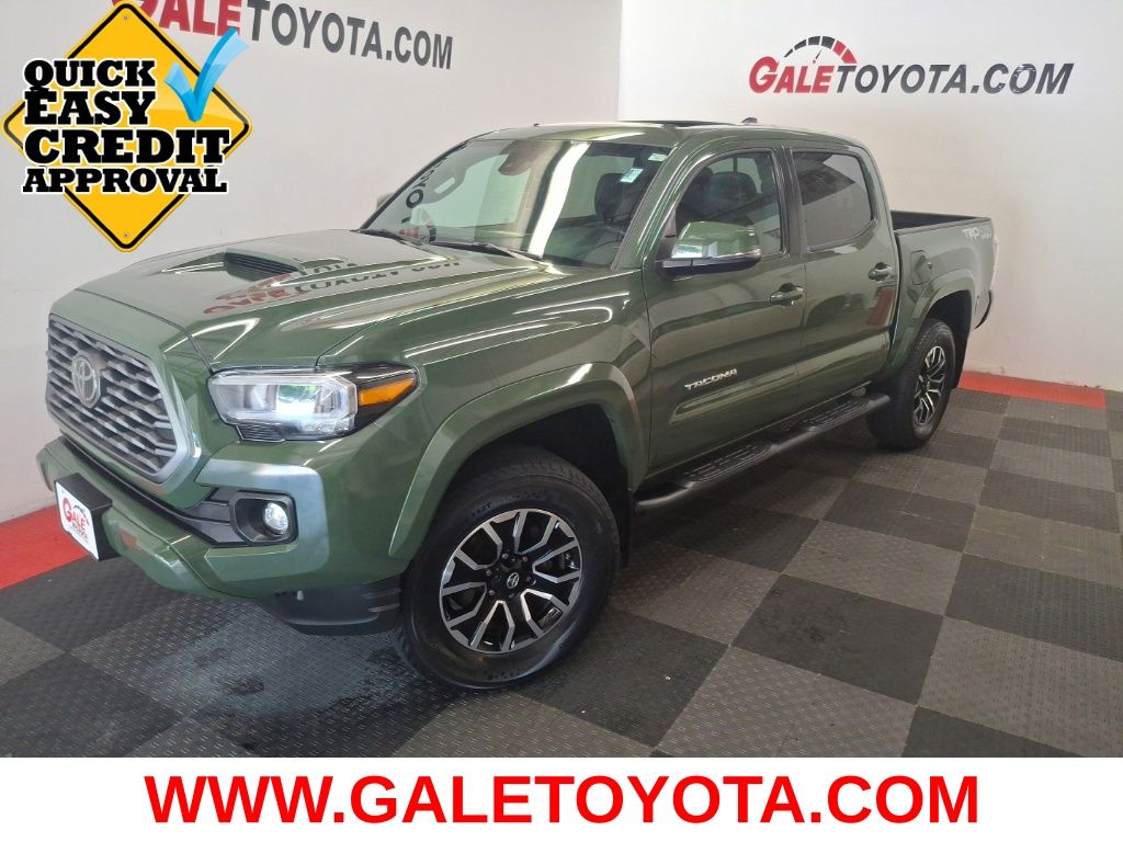 Army Green 2021 Toyota Tacoma Pickup Truck Four-Wheel Drive 6-Speed Automatic