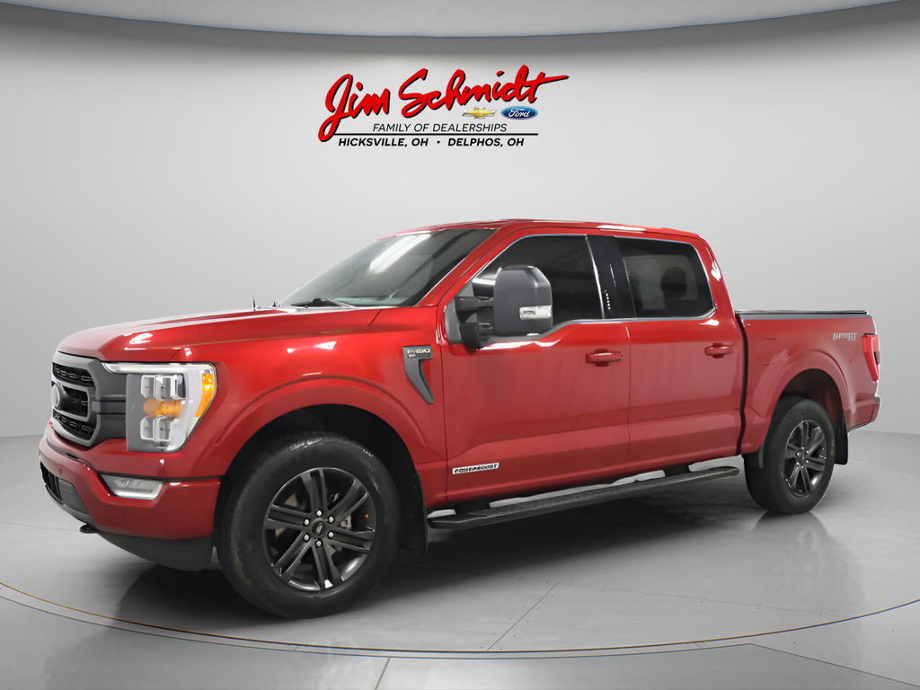Rapid Red Metallic Tinted Clearcoat 2021 Ford F-150 Pickup Truck Four-Wheel Drive Automatic