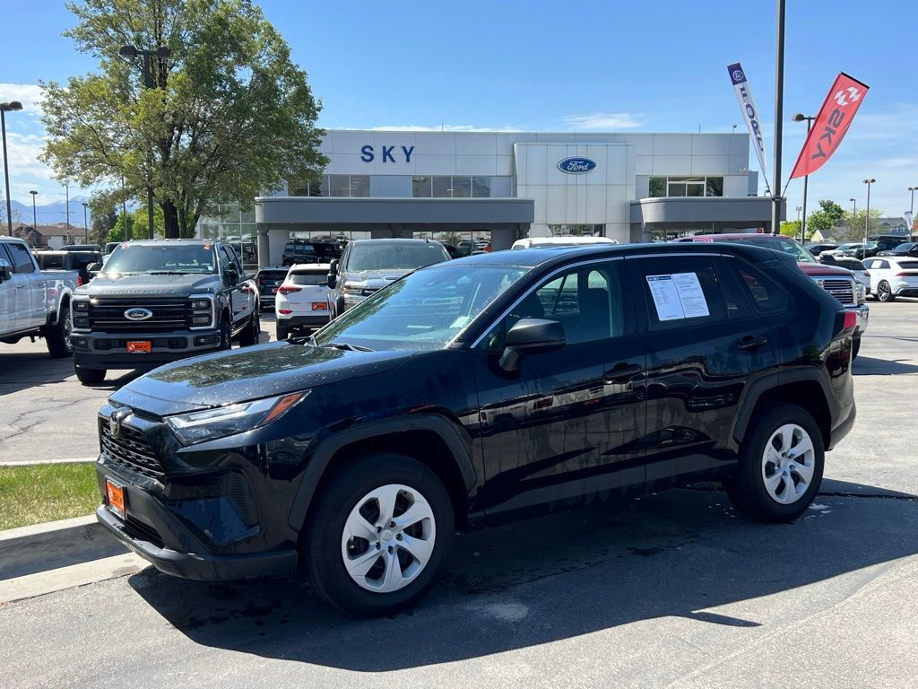 Midnight Black Metallic 2024 Toyota RAV4 LE AWD SUV / Crossover All-Wheel Drive 8-Speed Automatic