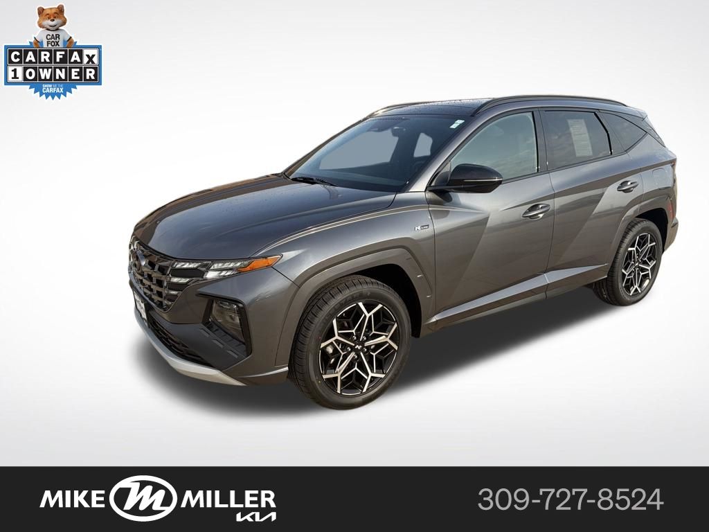 Portofino Gray 2023 Hyundai Tucson N Line AWD SUV / Crossover All-Wheel Drive 8-Speed Automatic