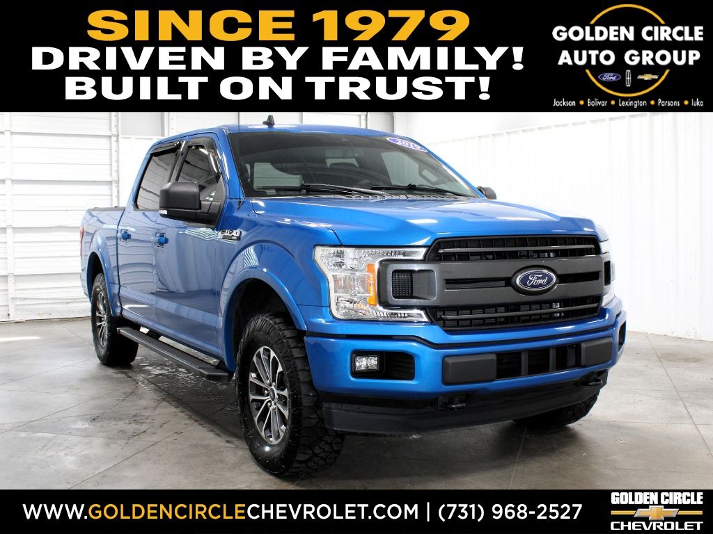 Velocity Blue Metallic 2019 Ford F-150 XLT SuperCrew 4WD Pickup Truck Four-Wheel Drive Automatic
