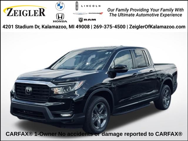 Crystal Black Pearl 2023 Honda Ridgeline Pickup Truck All-Wheel Drive 9-Speed Automatic