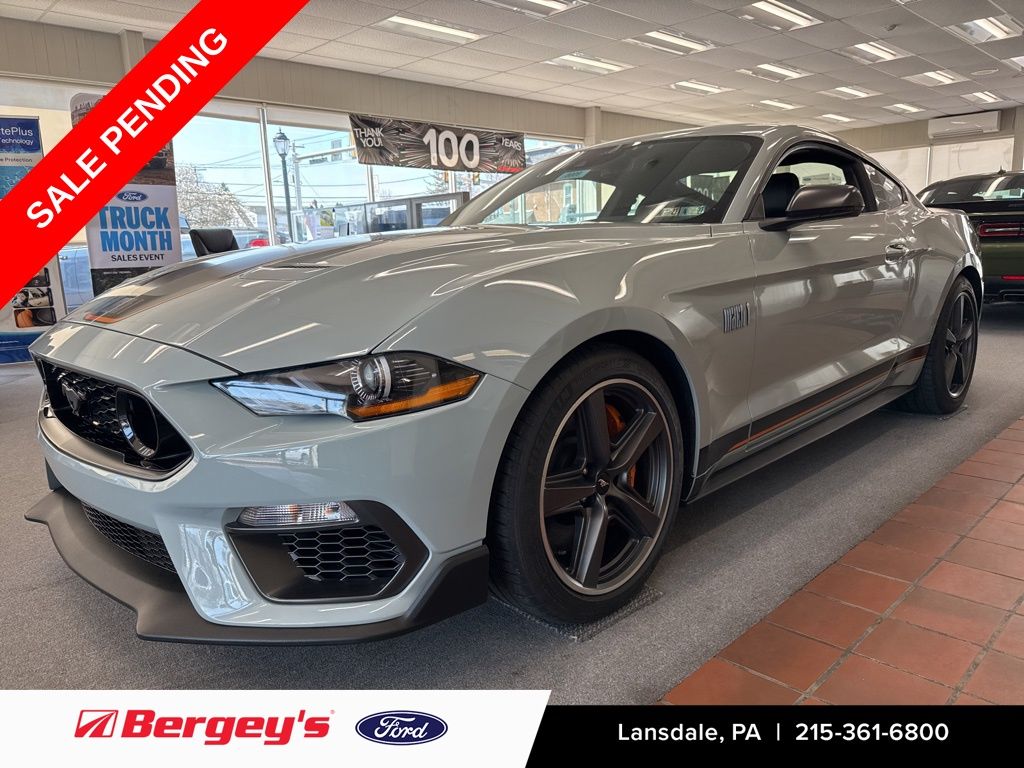 Gray 2022 Ford Mustang Mach 1 Fastback RWD Coupe Rear-Wheel Drive 6-Speed Manual