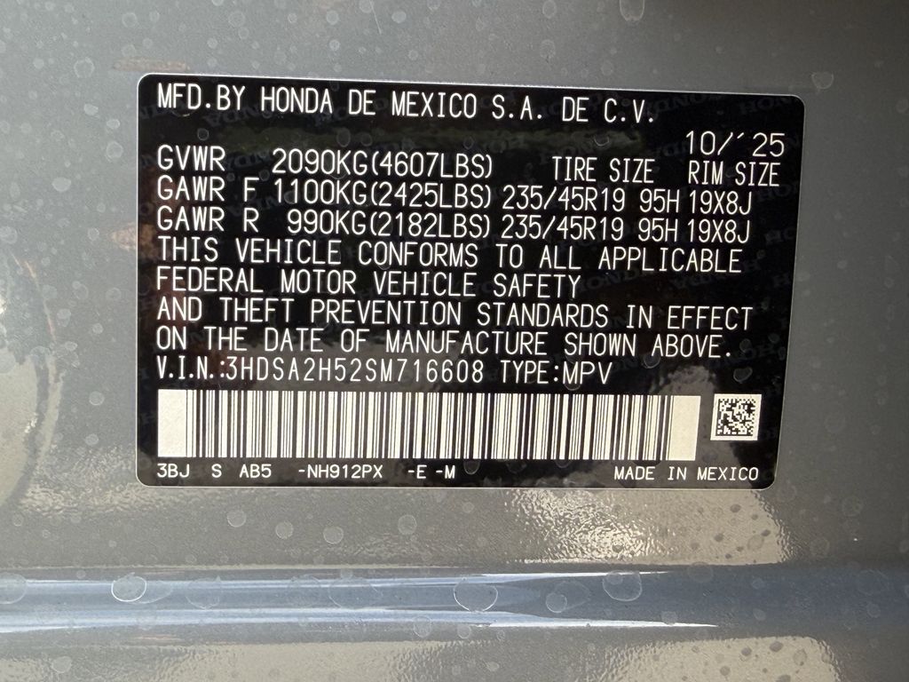 new 2025 Acura ADX car, priced at $40,326