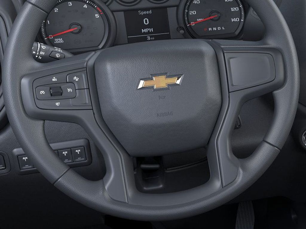 2025 Chevrolet Silverado 3500HD Work Truck White at Klick Lewis Buick Chevrolet