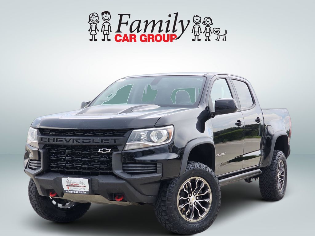 Black 2022 Chevrolet Colorado Pickup Truck Four-Wheel Drive 8-Speed Automatic