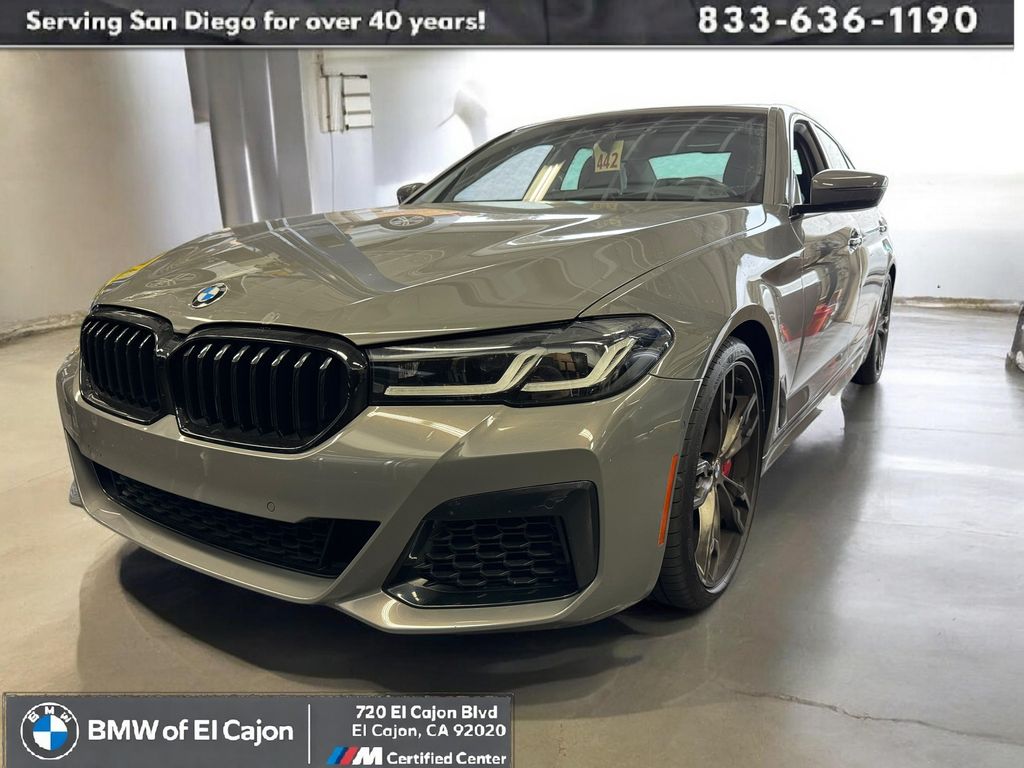Bernina Gray Amber Effect Metallic 2021 BMW 5 Series M550i xDrive AWD Sedan All-Wheel Drive 8-Speed Automatic