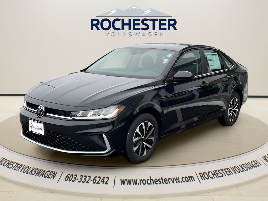 Deep Black Pearl 2026 Volkswagen Jetta Sedan Front-Wheel Drive 8-Speed Automatic