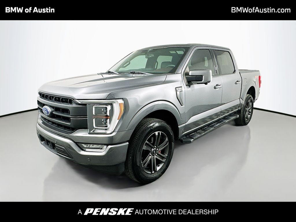 Gray Metallic 2022 Ford F-150 Pickup Truck Four-Wheel Drive Automatic