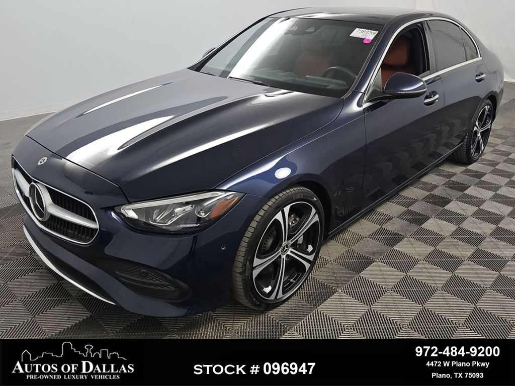 Blue 2023 Mercedes-Benz C-Class C 300 RWD Sedan Rear-Wheel Drive 9-Speed Automatic