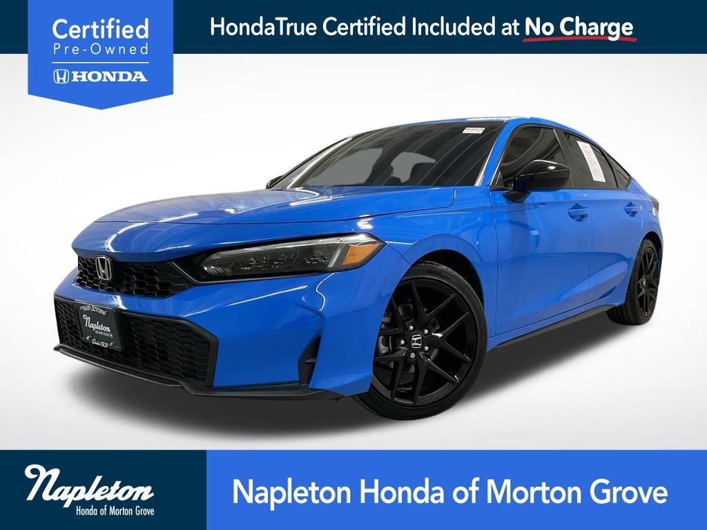 Blue Pearl 2025 Honda Civic Hatchback Hatchback Front-Wheel Drive Continuously Variable Transmission