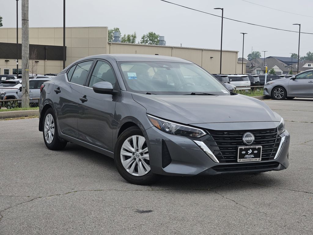 Gray (Gun Metallic) 2024 Nissan Sentra S FWD Sedan Front-Wheel Drive Continuously Variable Transmission