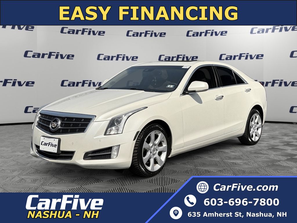 White Diamond Clearcoat 2013 Cadillac ATS 2.0T Performance AWD Sedan All-Wheel Drive 6-Speed Automatic