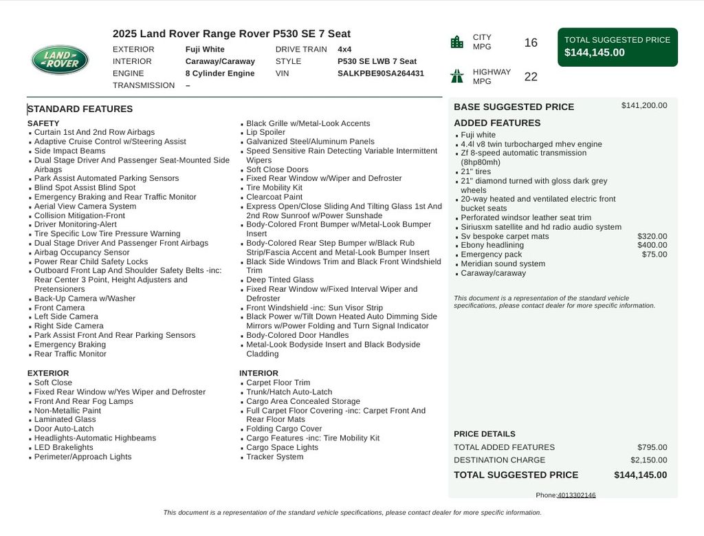 2025 Land Rover Range Rover SE Fuji White - Grieco Acura - Image 7