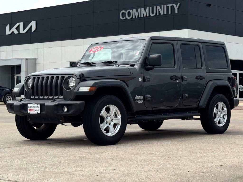 2018 Jeep Wrangler Unlimited Sport S Gray at Emmons Autoplex