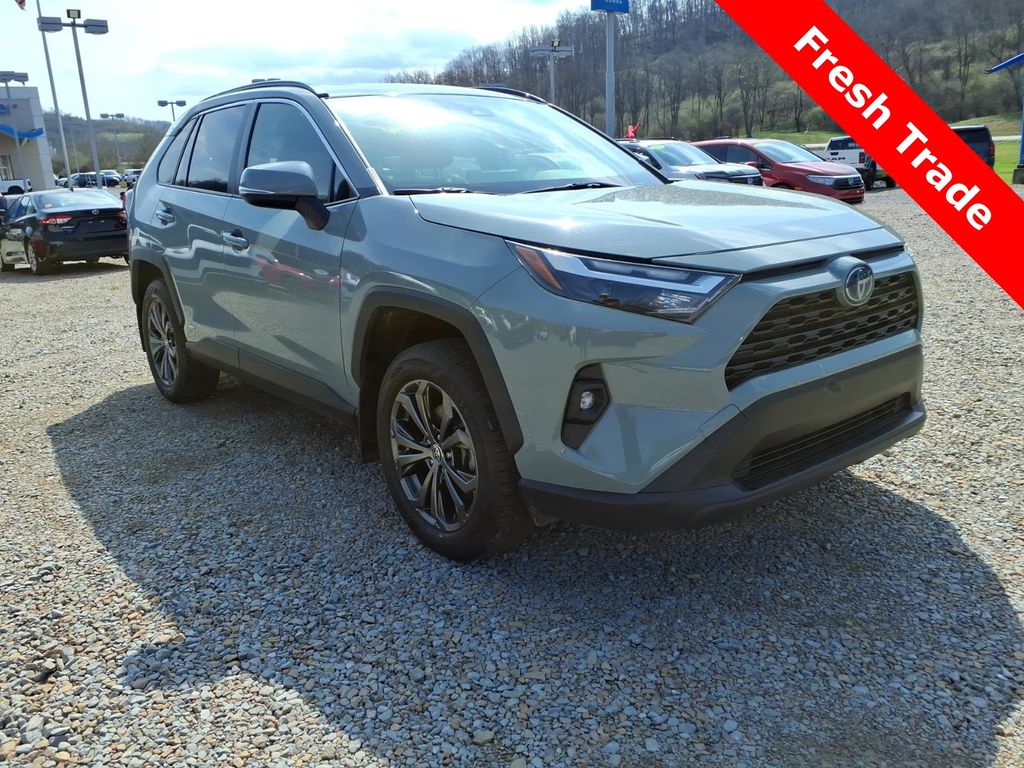 Lunar Rock 2022 Toyota RAV4 Hybrid XLE Premium AWD SUV / Crossover All-Wheel Drive Continuously Variable Transmission