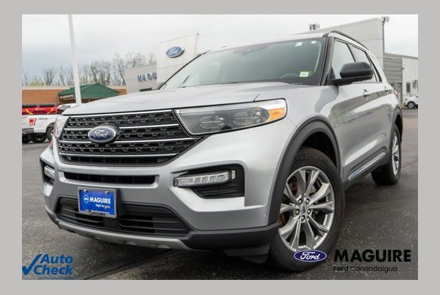 Silver Metallic 2023 Ford Explorer SUV / Crossover All-Wheel Drive Automatic